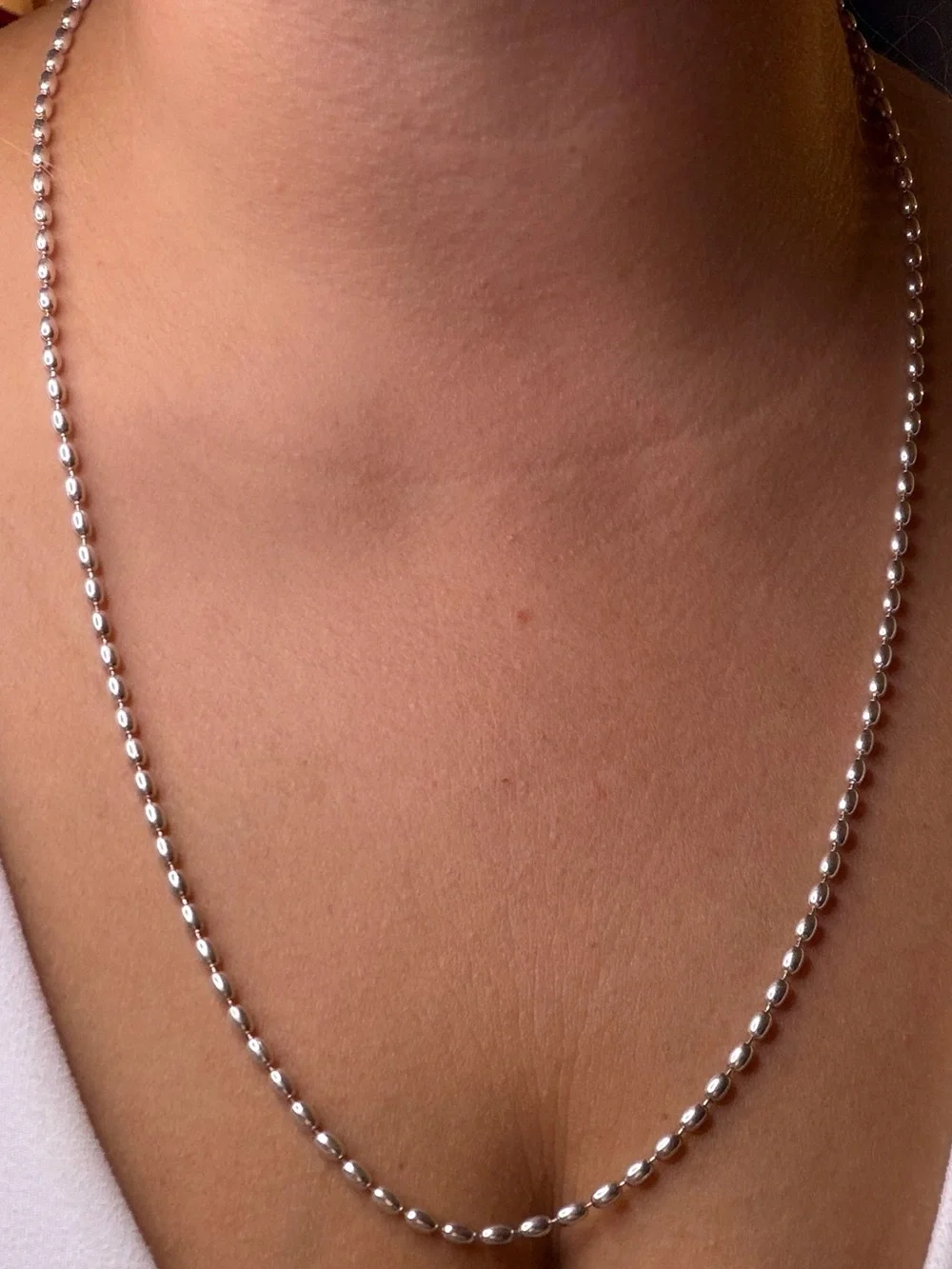 Milor Italy 925 Sterling Silver Beaded Ball Chain Necklace 26” – 14.5g
